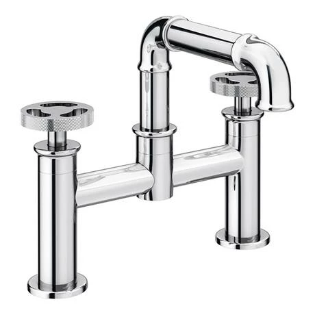 Arezzo Chrome Industrial Style Bath Filler 5 Arezzo Chrome Industrial Style Bath Filler - Image 3