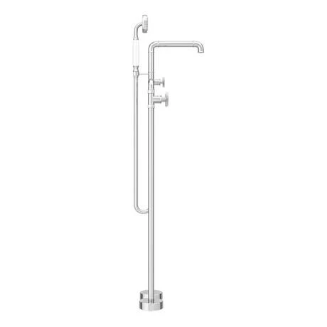 Arezzo Chrome Industrial Style Freestanding Bath Shower Mixer Tap 7 Arezzo Chrome Industrial Style Freestanding Bath Shower Mixer Tap - Image 5