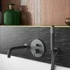 Arezzo Matt Black Round Concealed Manual Valve with Bath Spout + Shower Handset 2 Arezzo Matt Black Round Concealed Manual Valve with Bath Spout + Shower Handset -Bath Taps Shop AZMBSPK2 p