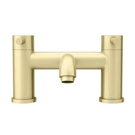 Arezzo Round Brushed Brass Bath Filler Tap 4 Arezzo Round Brushed Brass Bath Filler Tap - Image 2