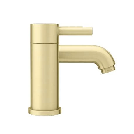 Arezzo Round Brushed Brass Bath Filler Tap 5 Arezzo Round Brushed Brass Bath Filler Tap - Image 3