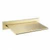 Arezzo Brushed Brass Slimline Waterfall Wall Mounted Bath Spout 2 Arezzo Brushed Brass Slimline Waterfall Wall Mounted Bath Spout -Bath Taps Shop AZSPTWFBB p