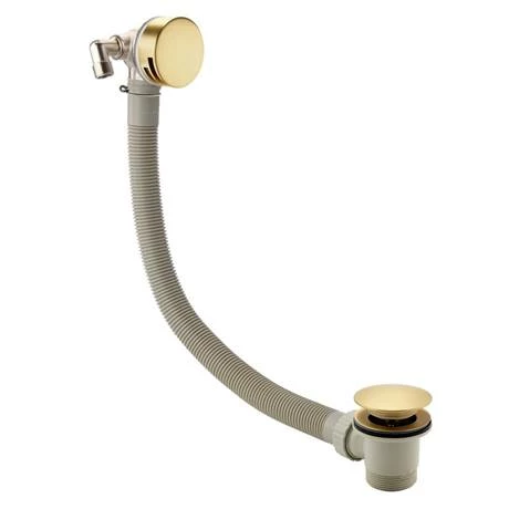 Arezzo Brushed Brass Round Concealed Thermostatic Shower Valve w. Handset + Freeflow Bath Filler 6 Arezzo Brushed Brass Round Concealed Thermostatic Shower Valve w. Handset + Freeflow Bath Filler - Image 4