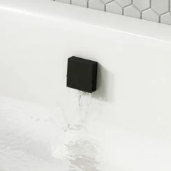 Arezzo Matt Black Square Concealed Thermostatic Shower Valve w. Handset + Freeflow Bath Filler 9 Arezzo Matt Black Square Concealed Thermostatic Shower Valve w. Handset + Freeflow Bath Filler -Bath Taps Shop AZSVHMBFSQ d2 460