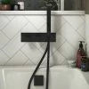 Arezzo Matt Black Square Concealed Thermostatic Shower Valve w. Handset + Freeflow Bath Filler 1 Arezzo Matt Black Square Concealed Thermostatic Shower Valve w. Handset + Freeflow Bath Filler -Bath Taps Shop AZSVHMBFSQ p