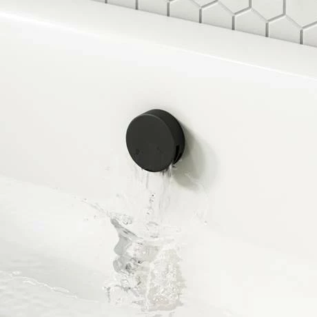 Arezzo Matt Black Round Concealed Thermostatic Shower Valve w. Handset + Freeflow Bath Filler 5 Arezzo Matt Black Round Concealed Thermostatic Shower Valve w. Handset + Freeflow Bath Filler - Image 3