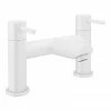 Arezzo Round Matt White Bath Filler Tap 2 Arezzo Round Matt White Bath Filler Tap -Bath Taps Shop AZWHTBF P1