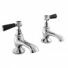 Bayswater Black Lever Traditional Bath Taps 1 Bayswater Black Lever Traditional Bath Taps -Bath Taps Shop BAYT442 P