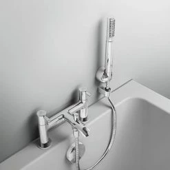 Ideal Standard Ceraline 2 Hole Bath Shower Mixer - BC189AA 13 Ideal Standard Ceraline 2 Hole Bath Shower Mixer - BC189AA -Bath Taps Shop BC189AA D4 460