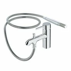 Ideal Standard Ceraline 1 Hole Bath Shower Mixer - BC191AA 10 Ideal Standard Ceraline 1 Hole Bath Shower Mixer - BC191AA -Bath Taps Shop BC191AA D2 460