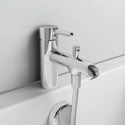 Ideal Standard Ceraline 1 Hole Bath Shower Mixer - BC191AA 11 Ideal Standard Ceraline 1 Hole Bath Shower Mixer - BC191AA -Bath Taps Shop BC191AA D3 460