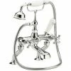 Hudson Reed Topaz Deck Mounted Bath Shower Mixer inc. Shower Kit - Chrome -Bath Taps Shop BC304DECK P