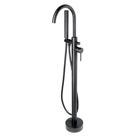 BagnoDesign M-Line Diffusion Matt Black Freestanding Bath Shower Mixer 3 BagnoDesign M-Line Diffusion Matt Black Freestanding Bath Shower Mixer