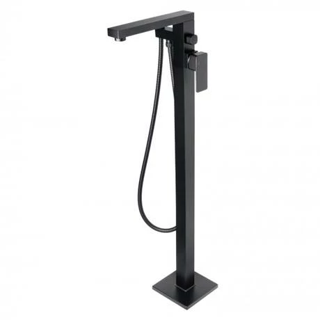 BagnoDesign Zephyr Matt Black Freestanding Bath Shower Mixer (Excluding Handset) 4 BagnoDesign Zephyr Matt Black Freestanding Bath Shower Mixer (Excluding Handset) - Image 2