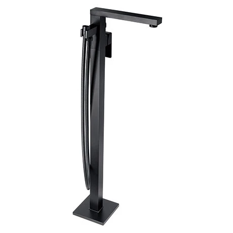 BagnoDesign Zephyr Matt Black Freestanding Bath Shower Mixer (Excluding Handset) 3 BagnoDesign Zephyr Matt Black Freestanding Bath Shower Mixer (Excluding Handset)