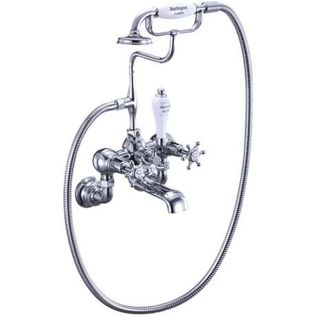 Burlington Birkenhead Regent Wall Mounted Bath/Shower Mixer - BIR17 3 Burlington Birkenhead Regent Wall Mounted Bath/Shower Mixer - BIR17