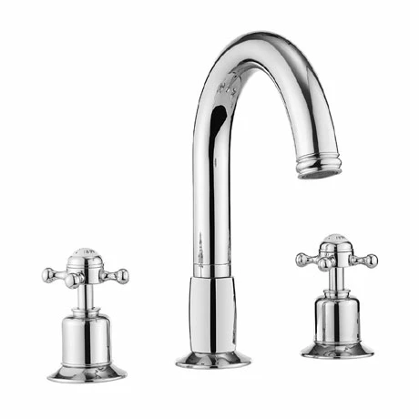 Crosswater - Belgravia Crosshead 3 Tap Hole Bath Mixer - BL330DC 3 Crosswater - Belgravia Crosshead 3 Tap Hole Bath Mixer - BL330DC