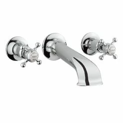 Crosswater - Belgravia Crosshead Wall Mounted Bath Spout with Stop Taps