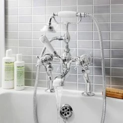 Crosswater - Belgravia Crosshead Bath Shower Mixer with Kit - BL422DC 7 Crosswater - Belgravia Crosshead Bath Shower Mixer with Kit - BL422DC -Bath Taps Shop BL422DC D2 460