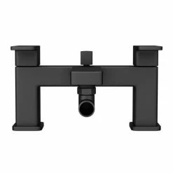 Toreno Modern Black Chrome Bath Shower Mixer Tap incl. Overhead Rainfall Shower Head 9 Toreno Modern Black Chrome Bath Shower Mixer Tap incl. Overhead Rainfall Shower Head -Bath Taps Shop BPT7131SH d2 460