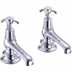 Burlington Anglesey Regent - Chrome Bath Taps - ANR3