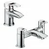 Bristan Capri Contemporary Basin + Bath Filler Tap Pack (inc. Basin Pop-up Waste) 2 Bristan Capri Contemporary Basin + Bath Filler Tap Pack (inc. Basin Pop-up Waste) -Bath Taps Shop CAP EBAS TP p