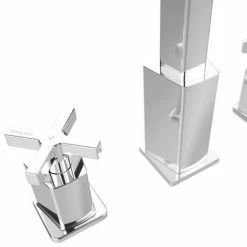 Bristan Cascade 3 Hole Bath Filler 7 Bristan Cascade 3 Hole Bath Filler -Bath Taps Shop CAS 3HBF C D2 460