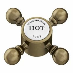 Chatsworth 1928 Antique Brass Crosshead Pillar Bath Taps 9 Chatsworth 1928 Antique Brass Crosshead Pillar Bath Taps -Bath Taps Shop CHPBTBRA d3 460