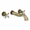 Chatsworth 1928 Antique Brass Wall Mounted Crosshead Bath Filler Tap 2 Chatsworth 1928 Antique Brass Wall Mounted Crosshead Bath Filler Tap -Bath Taps Shop CHWMBBRA prod