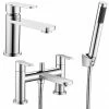 Brooklyn Modern Tap Package (Bath Shower Mixer + Basin Tap) 2 Brooklyn Modern Tap Package (Bath Shower Mixer + Basin Tap) -Bath Taps Shop CPT7 p