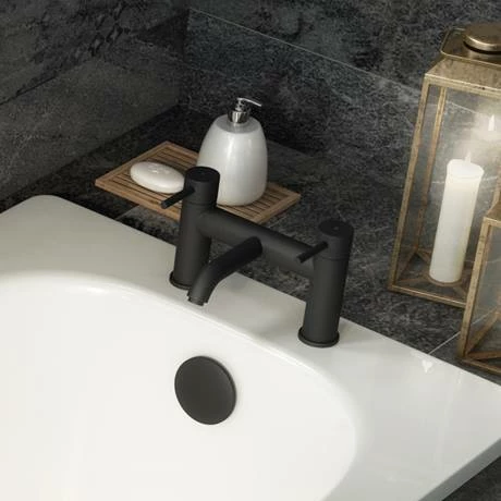 Arezzo Round Matt Black Bath Filler Tap 8 Arezzo Round Matt Black Bath Filler Tap - Image 6