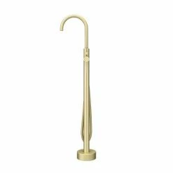 Arezzo Brushed Brass Freestanding Bath Tap with Shower Mixer 11 Arezzo Brushed Brass Freestanding Bath Tap with Shower Mixer -Bath Taps Shop CT002 BB D3 460