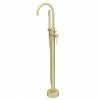 Arezzo Brushed Brass Freestanding Bath Tap with Shower Mixer 2 Arezzo Brushed Brass Freestanding Bath Tap with Shower Mixer -Bath Taps Shop CT002 BB np