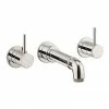 Crosswater MPRO Industrial Lever Wall Mounted Bath Spout and Stop Taps - Chrome - CWS3THBM 1 Crosswater MPRO Industrial Lever Wall Mounted Bath Spout and Stop Taps - Chrome - CWS3THBM -Bath Taps Shop CWS3THBM m
