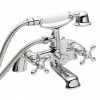 Nuie Viscount Bath Shower Mixer with Small Handset - Chrome 2 Nuie Viscount Bath Shower Mixer with Small Handset - Chrome -Bath Taps Shop DEL001 X384 P