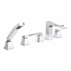 Bristan - Ebony 5 Hole Bath Shower Mixer - Chrome - EBY-5HBSM-C
