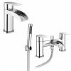 Enzo Waterfall Tap Package (Bath Shower Mixer + Basin Tap) -Bath Taps Shop ENZ PK2 p