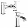 Enzo Waterfall Tap Package (Bath + Basin Tap) 1 Enzo Waterfall Tap Package (Bath + Basin Tap) -Bath Taps Shop ENZ PK np
