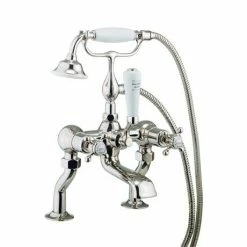 Crosswater - Belgravia Crosshead Bath Shower Mixer with Kit - Nickel - HG422DN