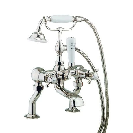 Crosswater - Belgravia Crosshead Bath Shower Mixer with Kit - Nickel - HG422DN 3 Crosswater - Belgravia Crosshead Bath Shower Mixer with Kit - Nickel - HG422DN