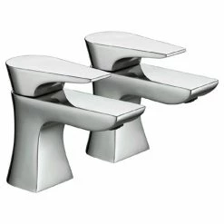 Bristan - Hourglass Contemporary Bath Taps - Chrome - HOU-3/4-C