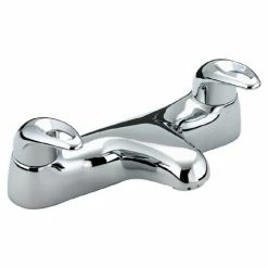 Bristan Java Contemporary 2 Handle Bath Filler - Chrome - J-BF-C