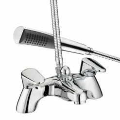 Bristan - Jute Pilllar Bath Shower Mixer - Chrome - JU-PBSM-C