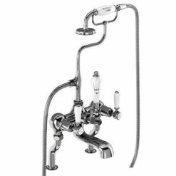 Burlington Kensington - Chrome Deck Mounted Bath/Shower Mixer - KE15 6 Burlington Kensington - Chrome Deck Mounted Bath/Shower Mixer - KE15 -Bath Taps Shop KE15 detail 375