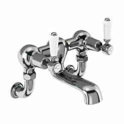 Burlington Kensington - Chrome Wall Mounted Bath Filler - KE24