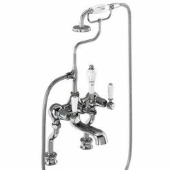 Burlington Kensington Regent - Chrome Deck Mounted Bath/Shower Mixer - KER15 6 Burlington Kensington Regent - Chrome Deck Mounted Bath/Shower Mixer - KER15 -Bath Taps Shop KER15 D1 375