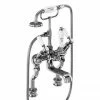 Burlington Kensington Regent - Angled Deck Mounted Bath/Shower Mixer - KER19 1 Burlington Kensington Regent - Angled Deck Mounted Bath/Shower Mixer - KER19 -Bath Taps Shop KER19 P