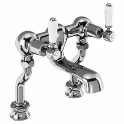 Burlington Kensington Regent - Chrome Deck Mounted Bath Filler - KER23