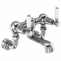 Burlington Kensington Regent - Chrome Wall Mounted Bath Filler - KER24