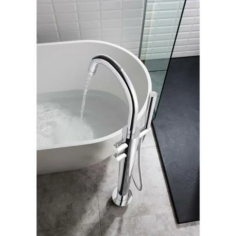 Crosswater - Kai Lever Thermostatic Bath Shower Mixer with Kit - KL418TFC 5 Crosswater - Kai Lever Thermostatic Bath Shower Mixer with Kit - KL418TFC - Image 3